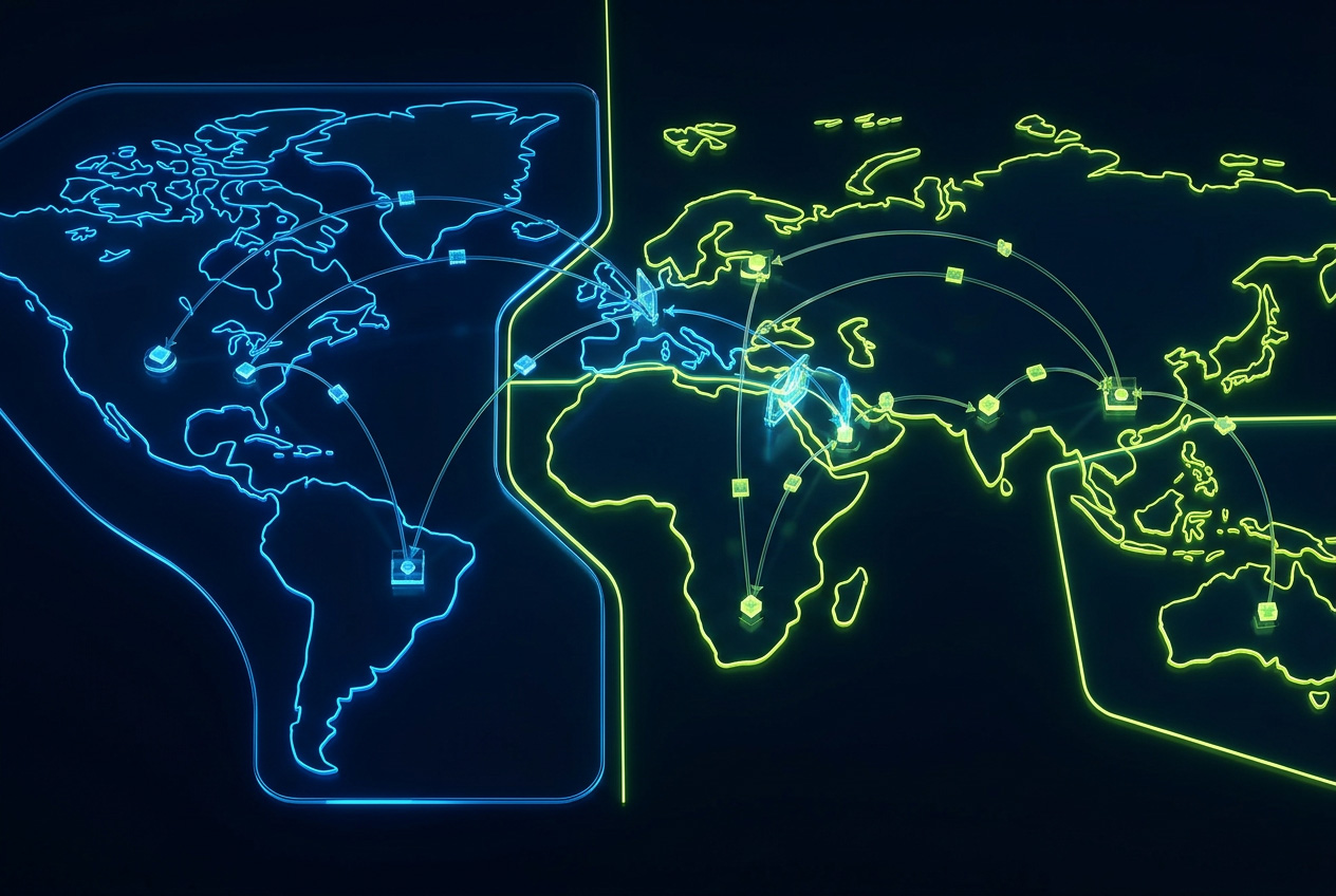 Segmented global privacy governance map